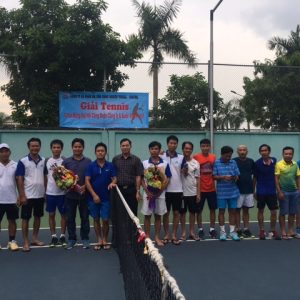 Tổ chức giải tennis chào mừng đại hội Công đoàn công ty và Quốc khánh 2-9